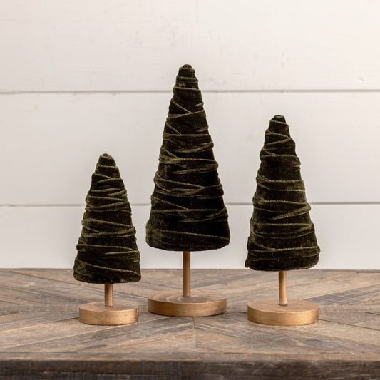 Decorative Velvet Holiday Trees