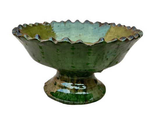 Footed Pottery Bowl