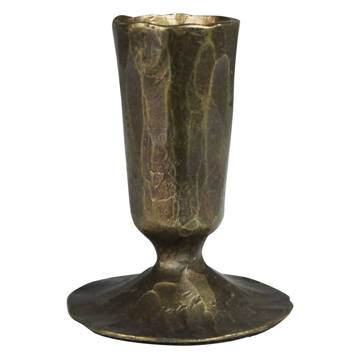 Short Brass Urn Taper Candle Holder