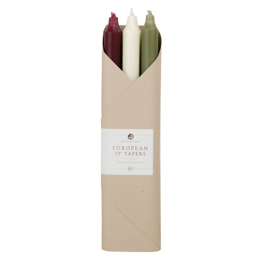 European 12" Tapers Gift Set