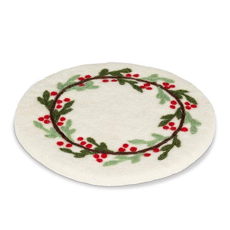 Mistletoe & Berries Trivet