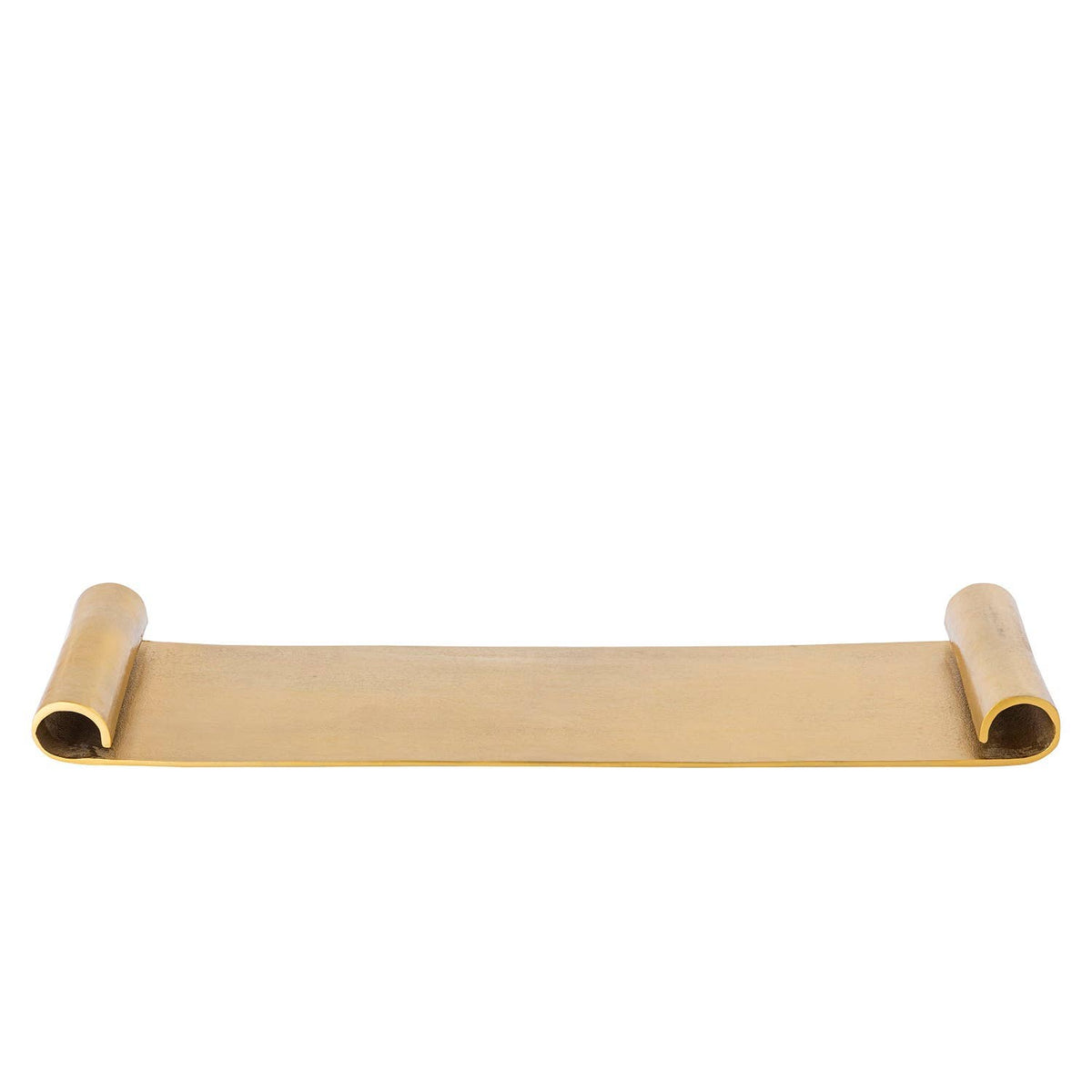 Scroll Tray Raw Brass Finish