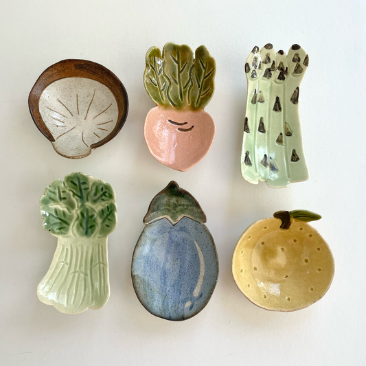 Handmade Ceramic Mini Vegetable Dish