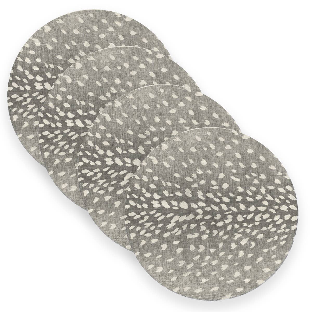 Antelope Linen Placemats - Grey