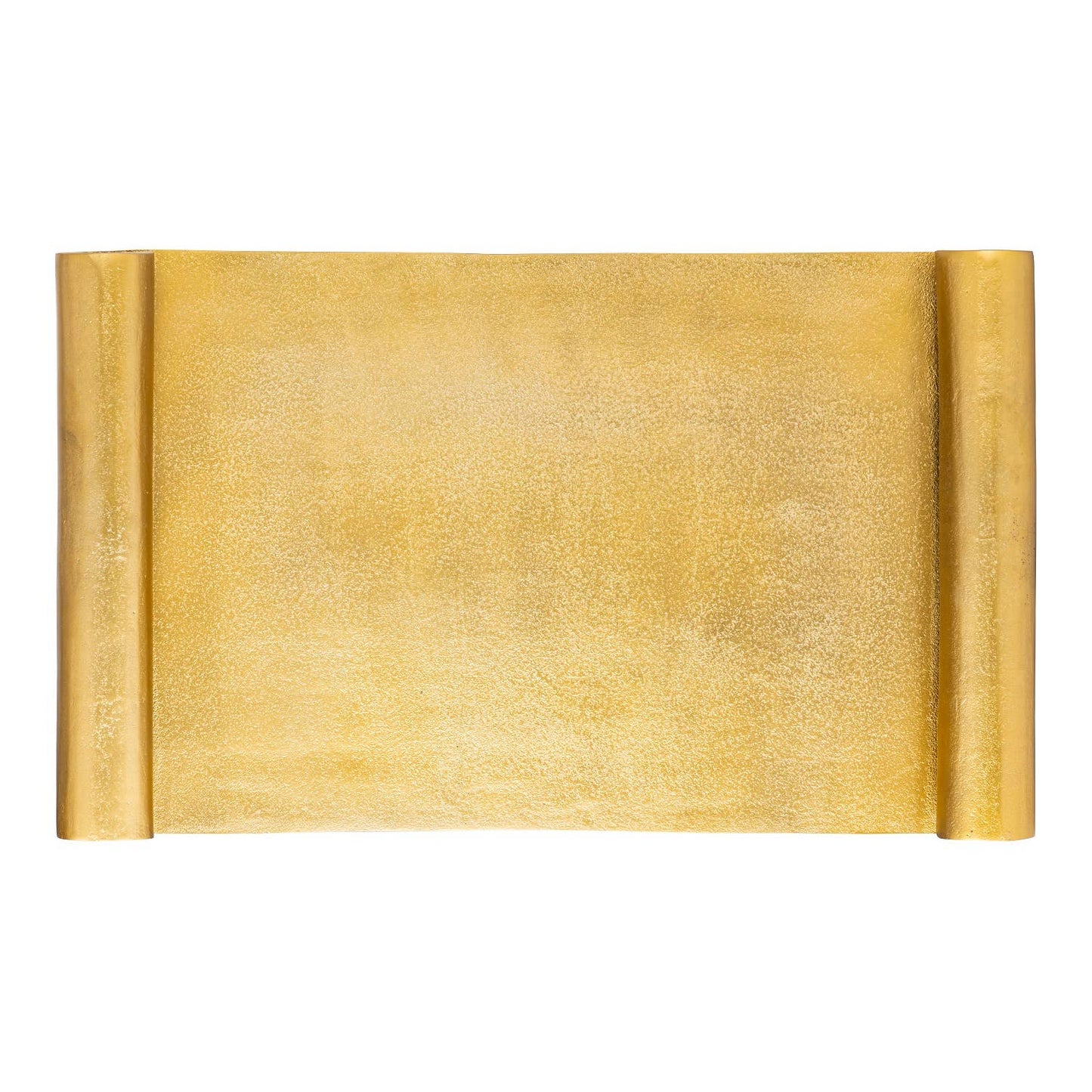 Scroll Tray Raw Brass Finish