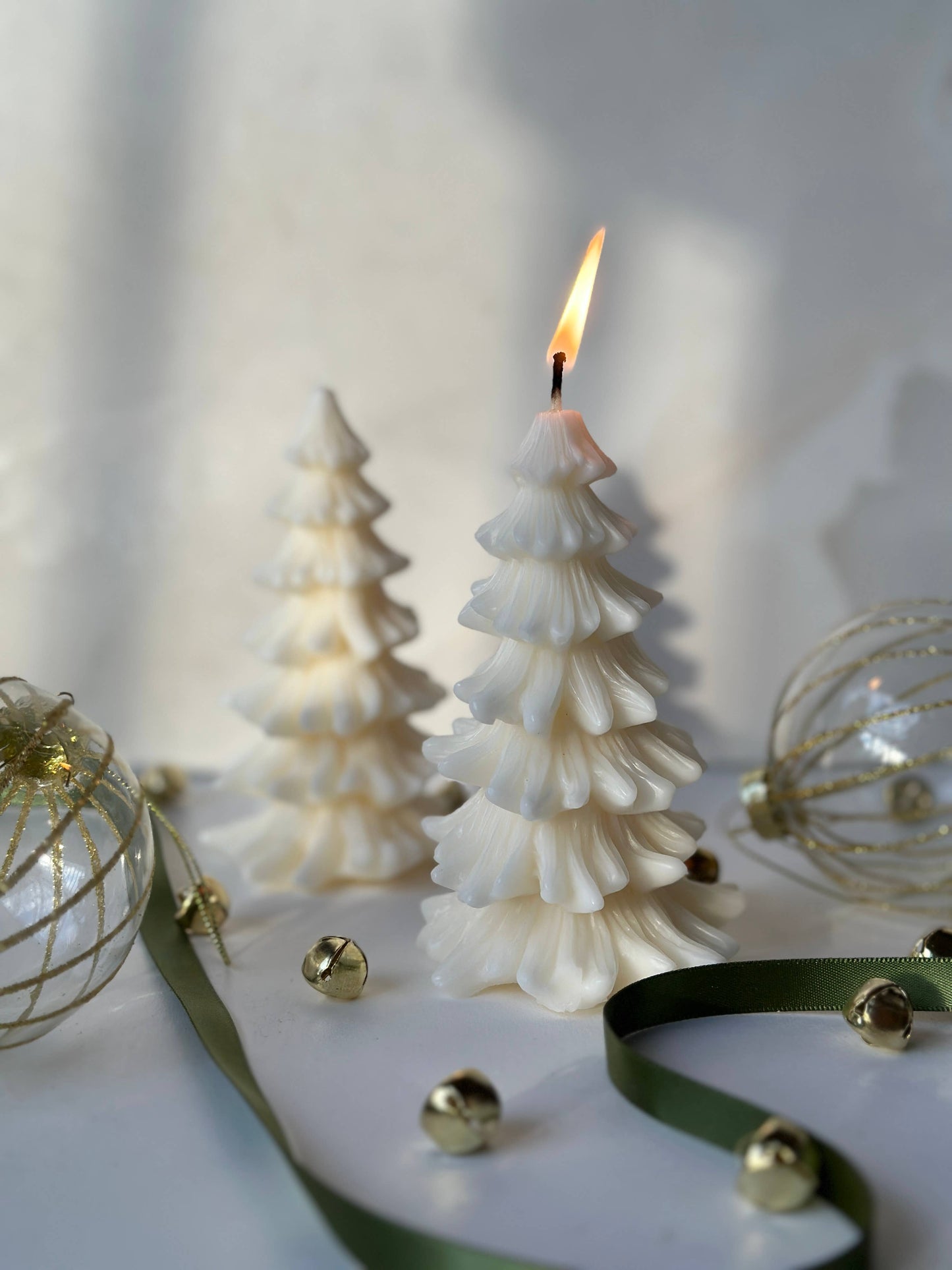 Tree Candle - White