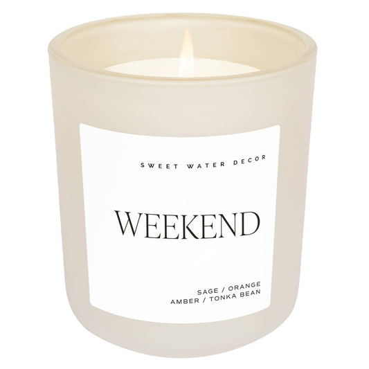 Jar Candle - Weekend - White 15 oz