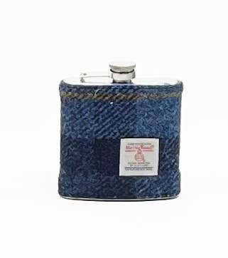 Harris Tweed Hip Flask - Assorted Colors