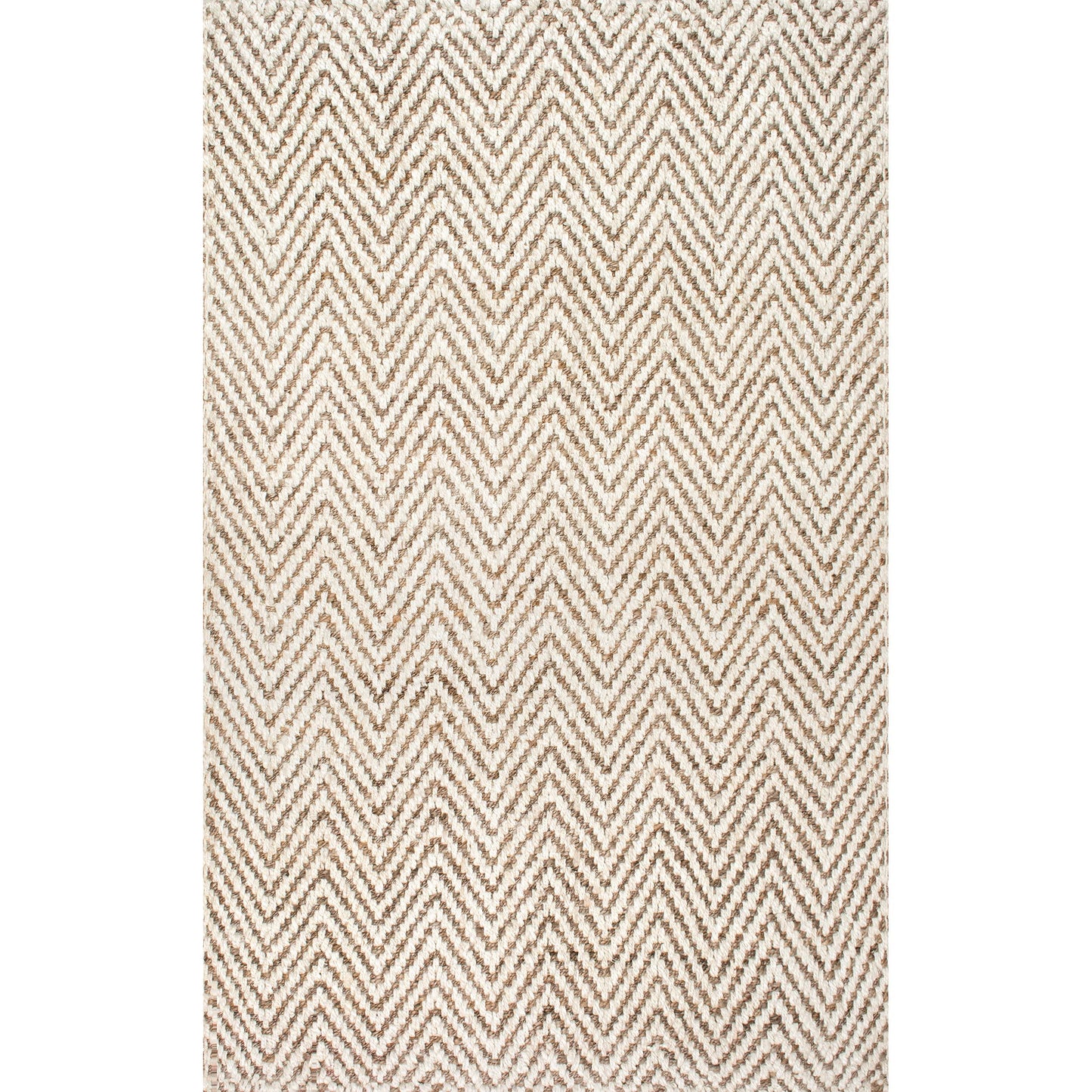 Jute Area Rug - Chevron