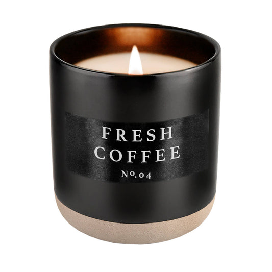 Jar Candle - Fresh Coffee - Black 12 oz
