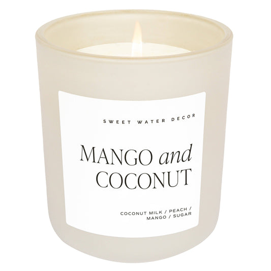 Jar Candle - Mango and Coconut - 15 oz